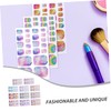 Baluue 11pcs Rainbow Glitter Toenail Stickers Stunning Summer Nail Art