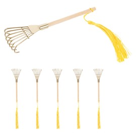 BESPORTBLE 6pcs Mini Zen Garden Rake Tools Small Handheld Rakes for Meditation Home Decor Cozy Atmosphere Unique Design for Living Rooms Studies