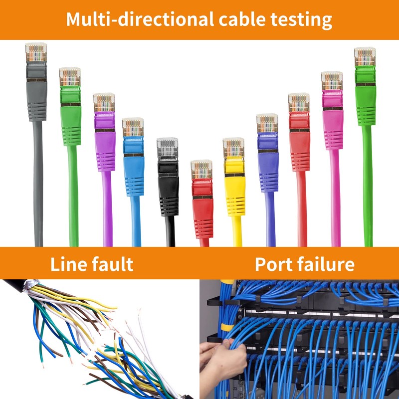 Rsrteng Network Cable Tester,2PCS Remote Kits NO.22 for RJ45,Cat5,Cat6, 5E,6E,Support