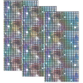 Pack of 3 Disco Party Table Runner, Disco Glitter Curtain, 200 x 100 cm Silver Tinsel Curtains, Glitter Sequin Table Runner, Disco Ball Table Runner, for Birthday Party, Graduation, Wedding Photo