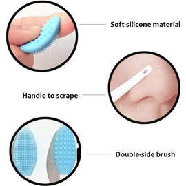 18 Pack Silicone Exfoliating Lip Brush Lip Exfoliator Soft Lip Brush Double-Sided Lip Brushes Lip Scrub Brush Soft Cleaning Nose Brush Beauty Tool for Smoother Skin and Fuller Lip Appearance