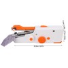 Handheld Sewing Machine Orange Portable Mini DIY Ergonomic Handle Electric