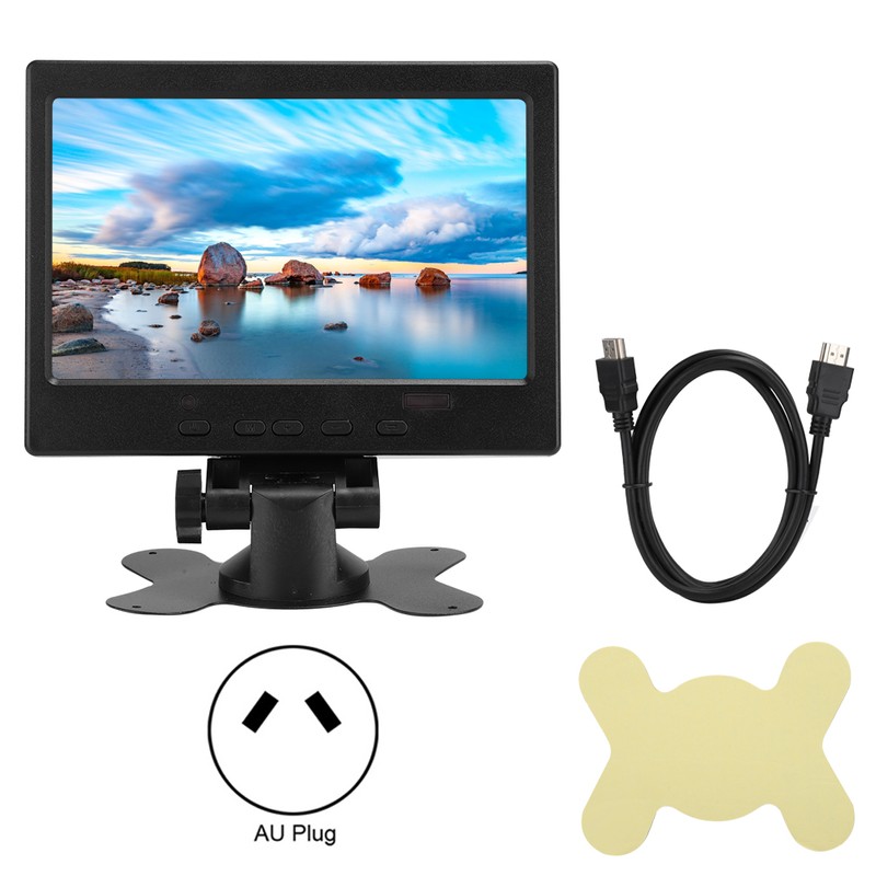 7in Multi Function 800:1 1024x600 Display with Stand Support HDMi