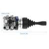 Fafeicy Momentary Joystick, 4 Position 4NO Spring Return Joystick Switch