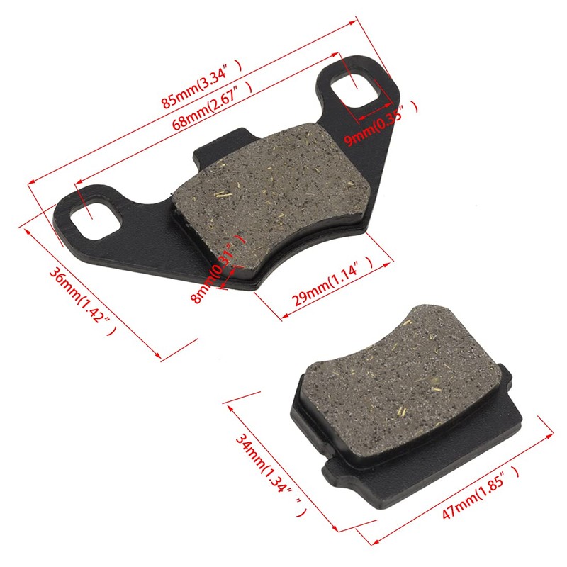 FVRITO Rear Disc Brake Pads for 125cc 110cc 90cc 70cc