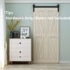 LTIYITL 34" Bi-Folding Sliding Barn Door Hardware Kit,Heavy Duty,Wall Mount