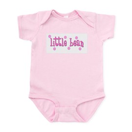 CafePress Little Bean Pink Infant Bodysuit Cute Infant Bodysuit Baby Romper