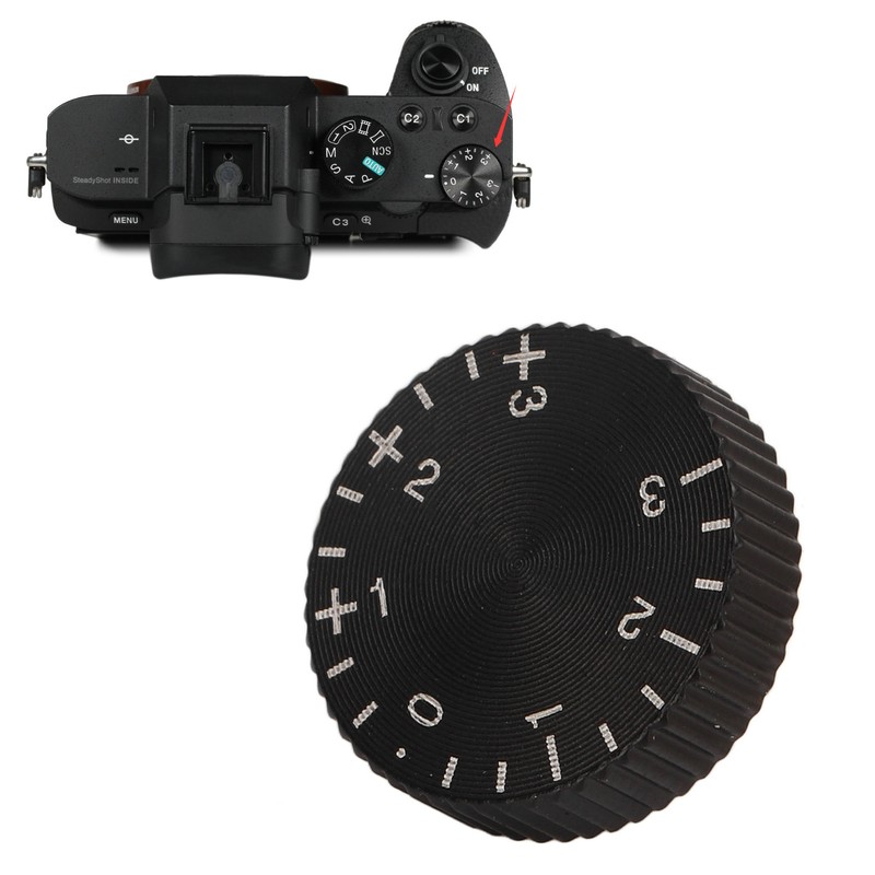 Camera Exposure Compensation Dial Replacement Top Cover Dial Switch for