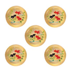 Yakushi Kiln Glass Chopsticks Rest (Goldfish), Pack of 5