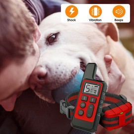 AIRKOUL Dog Training Collar Pet Electric Shock Collar Waterproof with Remote For Dogs
