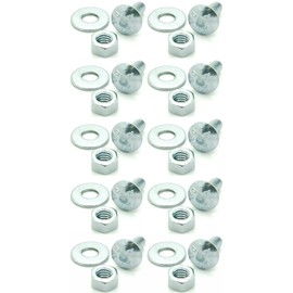 Ten (10) 1/4-20 x 3/4" Long Carriage Bolts Set w/Nuts & Washers (BCP275)