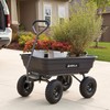 Gorilla Carts Heavy Duty Poly Utility Dump Wagon Garden Cart