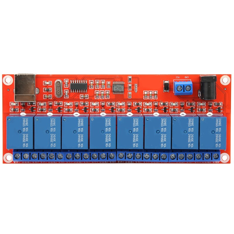 Relay Module Interface Board for LowLevel Trigger USB Serial Port