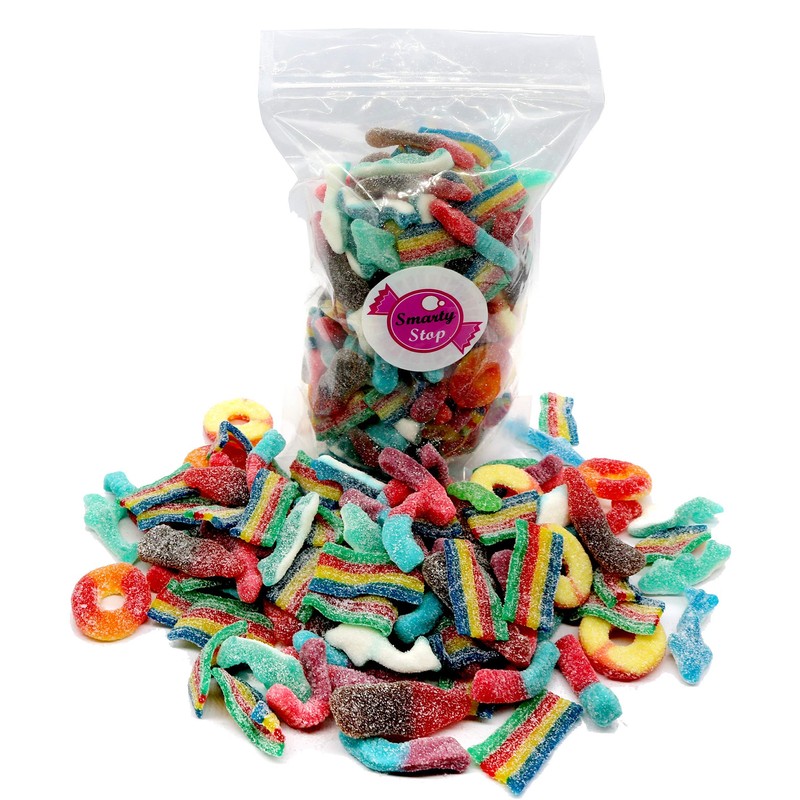 Smarty Stop Assorted sour Mix Gummy candies (1 Pound (Pack