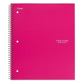 MEA06112 Trend Notebooks, Perforated, 5-Subject, 200/Sht, Assorted Colors