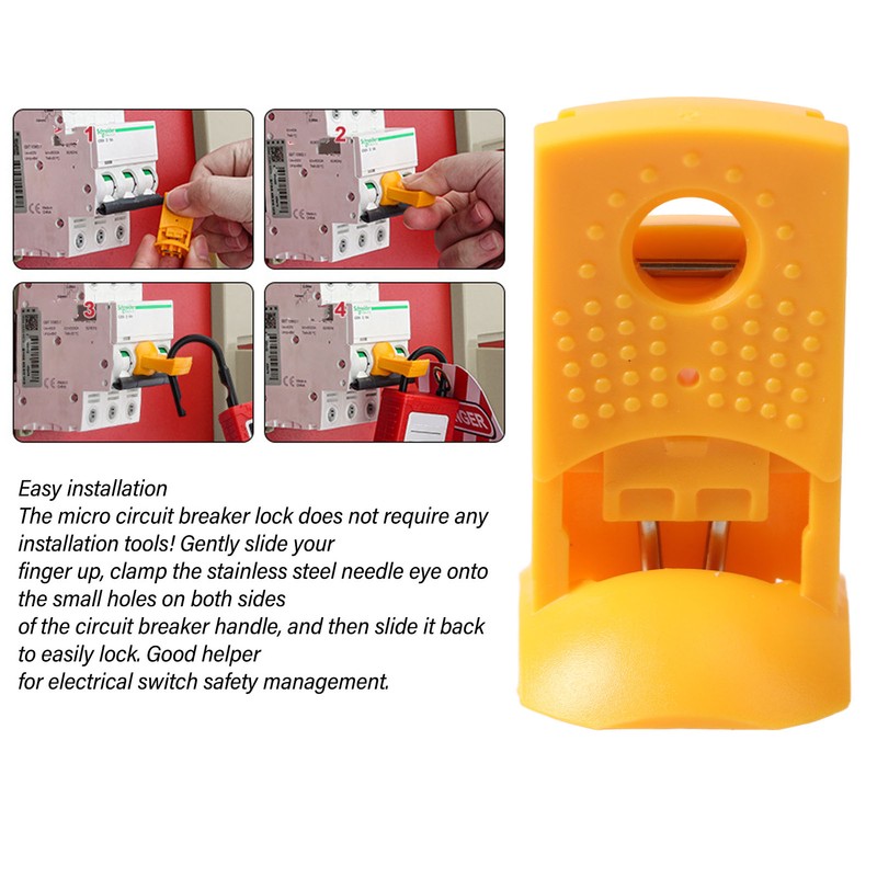 Miniature Circuit Breaker Lockout ABS Portable Pinout Power Isolation Electrical