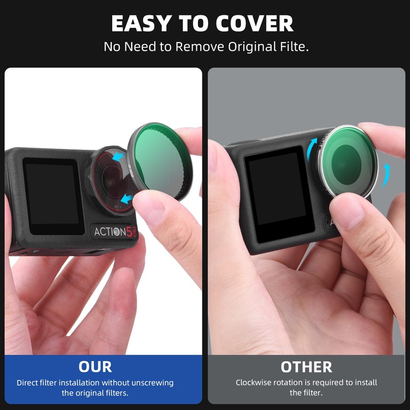 BRDRC ND Filter for DJI Osmo Action 5 Pro Action