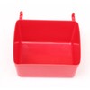 JSP Manufacturing Small Plastic Red Pegboard Storage/Part Bins (10)