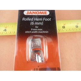 Janome Genuine Janome Snap on 6mm Rolled Hem Foot MC8900,9900,12