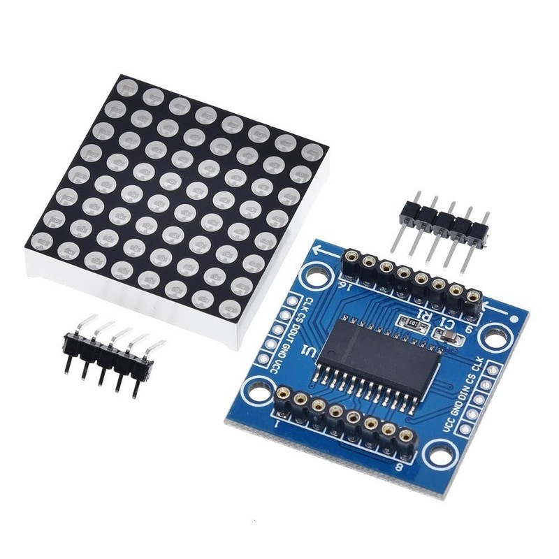 Youmile 2pcs MAX7219 8x8 Dot Matrix Single Green Light MCU