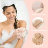 LUFFLOK 3 Pack Mesh Bath Sponges, Stretchable Body Back Scrubber