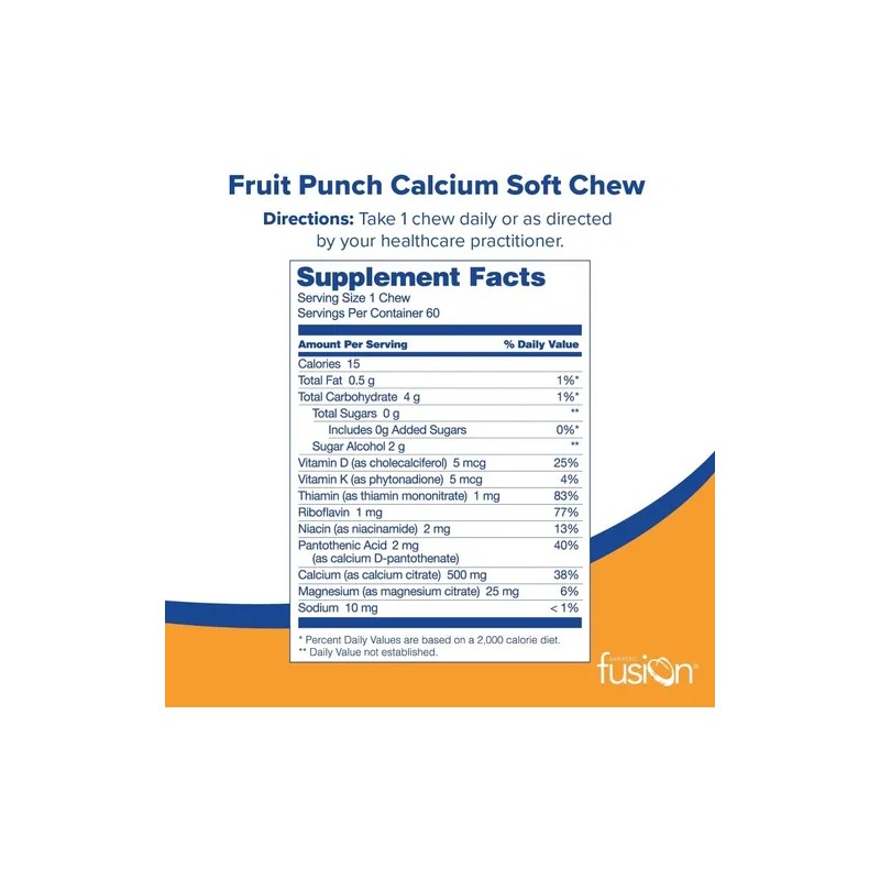 Bariatric Fusion Soft Chews Bone & Metabolic 60 Chews Sabor