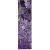 Homeroots 2' X 8' Purple Abstract Washable Indoor Outdoor Runner