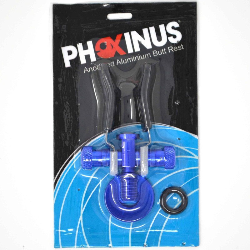 3 Pack of Phoxinus Anodised Aluminium Butt Rests. Adjustable rod