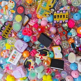 Acrylic Beads Mix(16mm)-Beading making-Bead Assortmens-DIY:_Butter Yellow_150ml