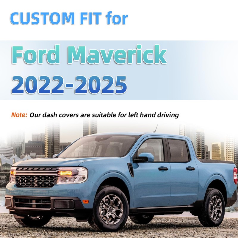 SKYLOTEC Dash Cover Compatible with Ford Maverick 2022 2023 2024