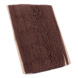 NKlaus 100 x 200 cm Maritime Fishing Net Brown 100% Pure Cotton Wall Decoration Photo Prop 11542