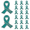 20 Pcs Funeral Ribbon Awareness Pins Memorial Lapel Brooches Forever