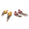 12Pcs Simulation Foam Bird Artificial Bird Decor with Clip Fixing