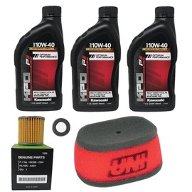 Generic OEM Service Kit Oil Change Kit UNI Air Filter Compatible with KLR 650 1987-2024