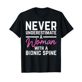 Spine Surgery Art for Women Spinal Fusion After Back Surgery T-Shirt