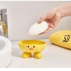 2pcs Shower Soap Holder ， Soap Yellow Duck Storage Box