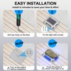 CREPOW Solar Deck Lights Driveway Dock Lights- 8 Packs Waterproof