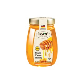 Ika's Garden Raw Multi Flower Honey - 100% Pure, Unfiltered, Gluten-Free – Product of Germany, 17.6 oz (500g) Jar