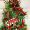 XMLMSH Christmas Green Wired Edge Satin Ribbon,2-1/2 Inch 10 Meters