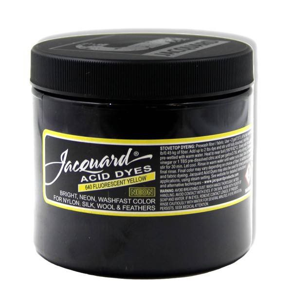 Jacquard Acid Dye - Flourescent Yellow - 8 Oz Net