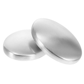 TOVINANNA Stainless Steel Soap Bar 2pcs Set Odor Remover Hand Soap for Kitchen and Home Eliminates Garlic and Fish Smells for Effective Odor Absorption