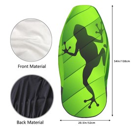 FeHuew Frog Shape on Green Leaf 2 Pcs Car Seat Covers Set Vehicle Front Seat Protector Auto Interior Accessories Protetors Car Mat Covers Universal fit Most Car SUV Van Truck