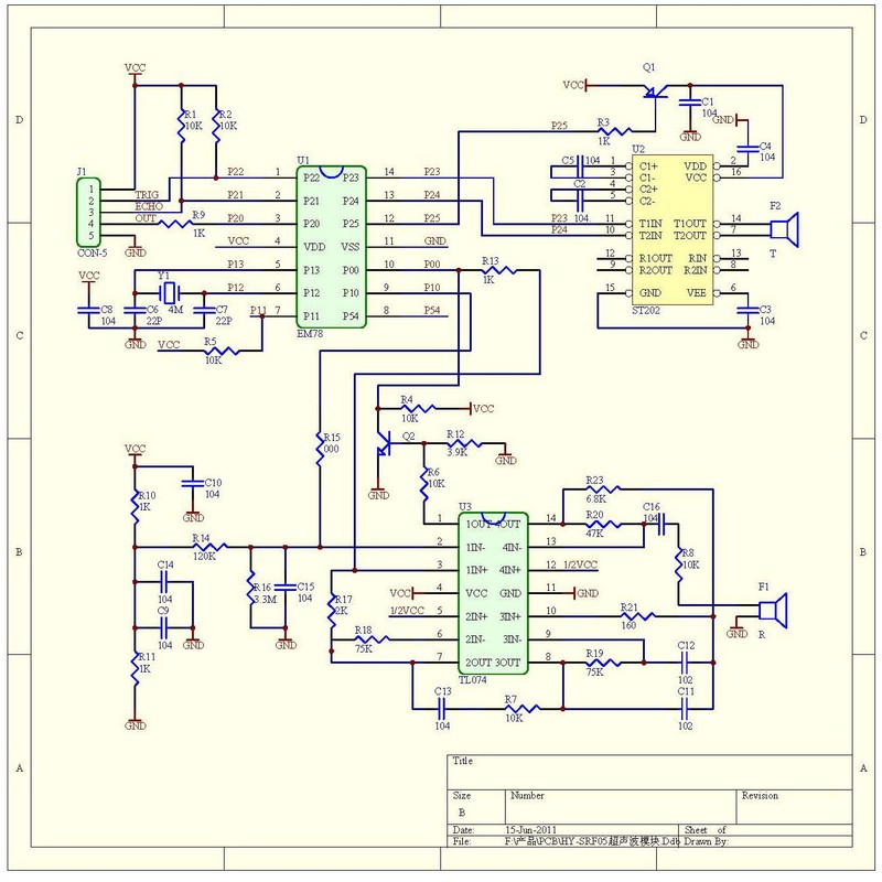 Hailege 5pcs HY-SRF05 Ultrasonic Sensor Module DC 5V HY-SRF05 Distance