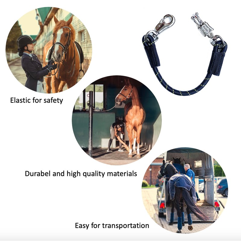 JA Horse Transport Elastic Tie Rope Elastic Rubber Tie Chain