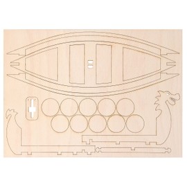 Bartl 112206 Viking Ship Wooden Construction Kit