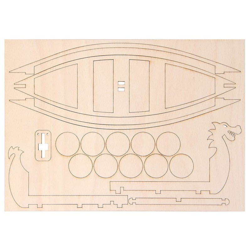 Bartl 112206 Viking Ship Wooden Construction Kit