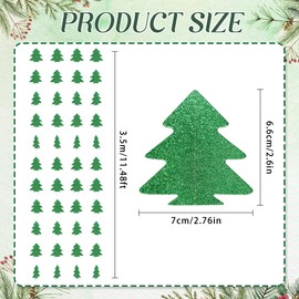 4PCS Christmas Tree Garland Glitter Tree Garland Paper Banner Hanging Party Supplies Christmas Ceiling Hanging Decorations for Woodland Baby Shower Birthday Party Decorations Christmas Decor