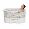 Portable Bathtub for Adults, 37.4" Foldable Bathtub No Installation, Freestanding