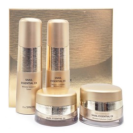 The Saem Snail Essential EX Wrinkle Solution Skin 3-Piece Set hI Distribution, 1 / 더샘 스네일 에센셜 이엑스 링클 솔루션 스킨 3종세트 hI유통, 1