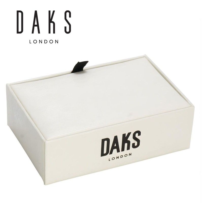 DAKS Ducks se-da038 Black Diamond Cut Tie Clip, Brass, No